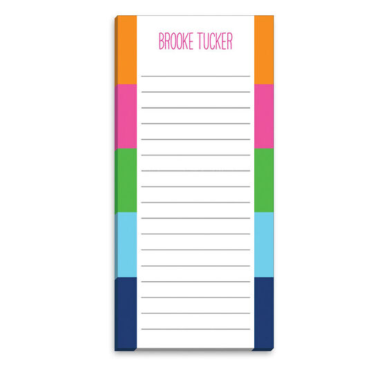 Sorbet Stripes List Notepad
